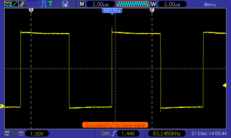Ausgang TDR-Generator ohne angeschlossenes Kabel