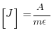 [J] = {A} / {m²}
